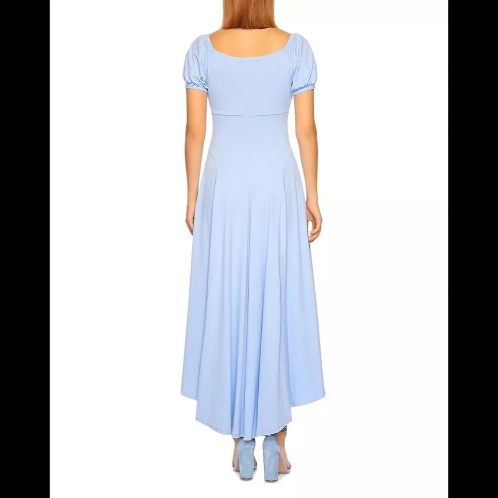 Susana Monaco Off The Shoulder High Low Hem Dress Vista/Blue Size XS - NWT